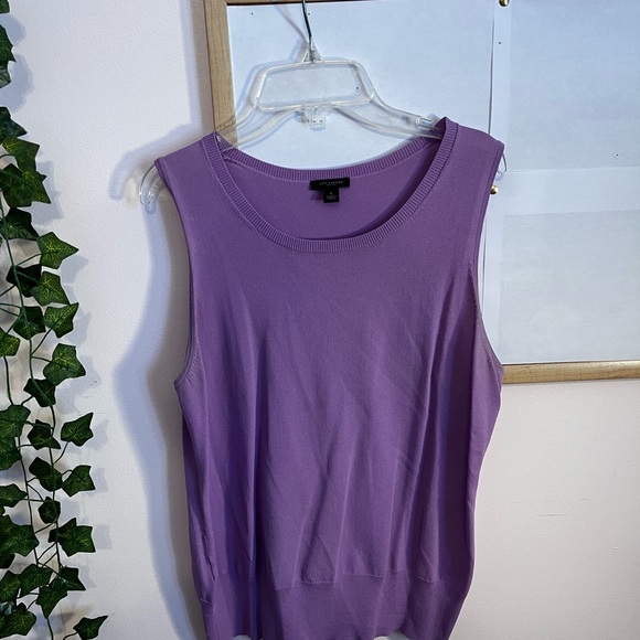 Ann Taylor Light Purple Sleeveless Top, women's size L - Picture 4 of 8